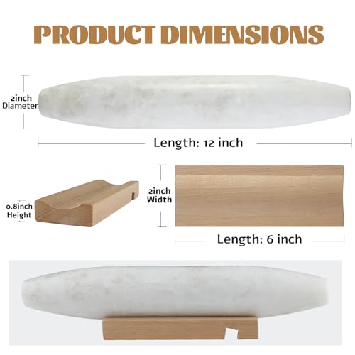African Natural Marble French Rolling Pin