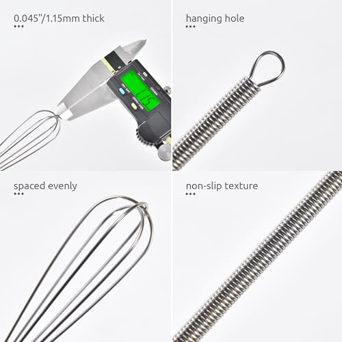 Small Mini Whisks for Cooking (2 Count)