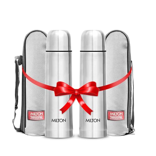 Flask 16 oz Insulated Water Bottle with Cover (2 Count)