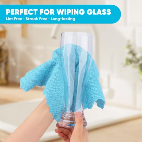 Microfiber Cleaning Cloth Bulk (200 Count)