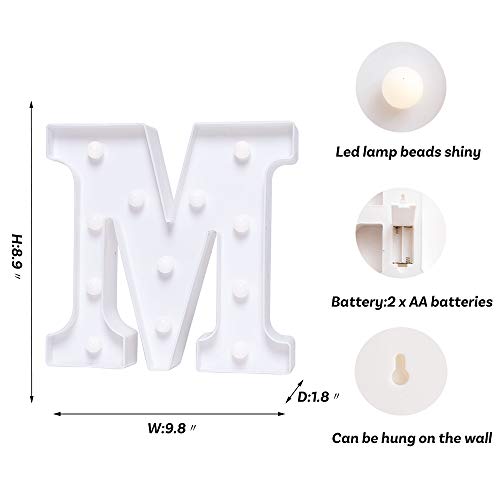 LED Letter Lights Sign Marquee Light Up Letters Sign for Night Light Wedding