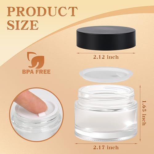 Glass Jars with Lids (24 Count)
