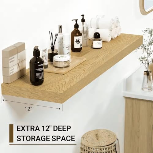 12 Inch Deep Floating Shelves (2 Count)