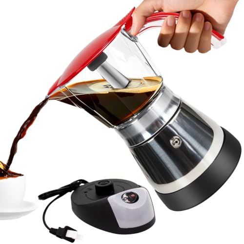 Electric Plastic Clear Moka Pot 3