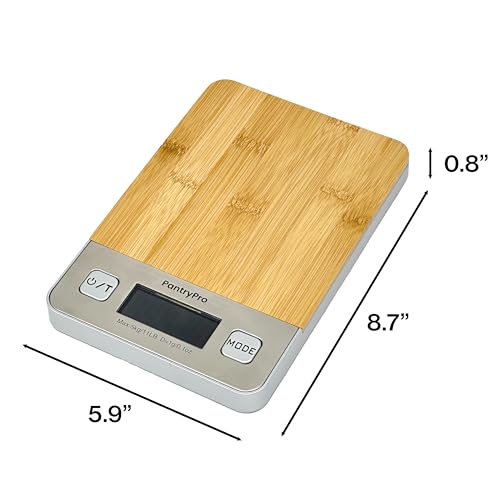Bamboo Platform Digital Kitchen Scale