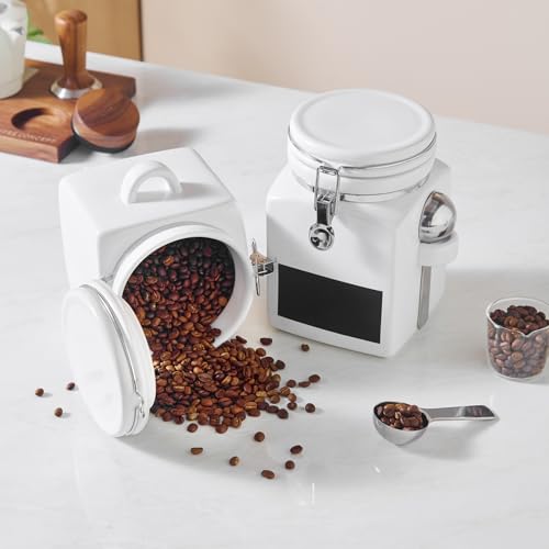 Ceramic Coffee Canister with Airtight Lid and Scoop (78 fluid ounce(s))