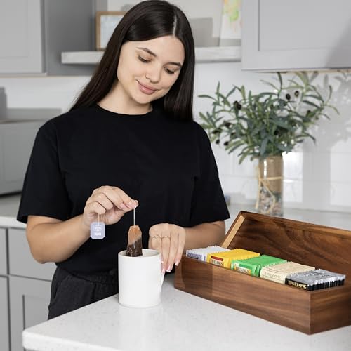 Large 5 Compartment Tea Box