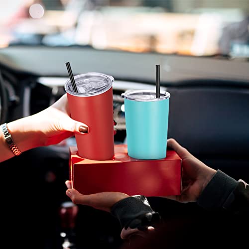 20oz Tumbler Bulk with Lid and Straw 6 Pack (6 Count)