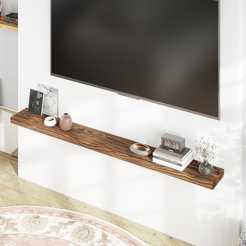 72'' Pine Wood Floating Shelf for Wall