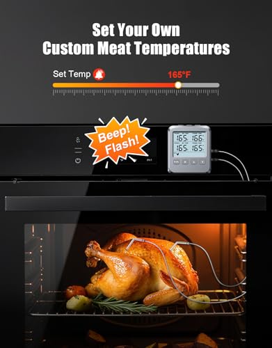 Dual Probe Meat Thermometer Digital for Cooking