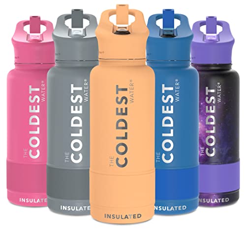 Coldest Insulated Water Bottle with Straw Lid