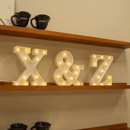 Rechargeable LED Letter Lights Sign Marquee Light Up Letters Sign for Night Light Wedding