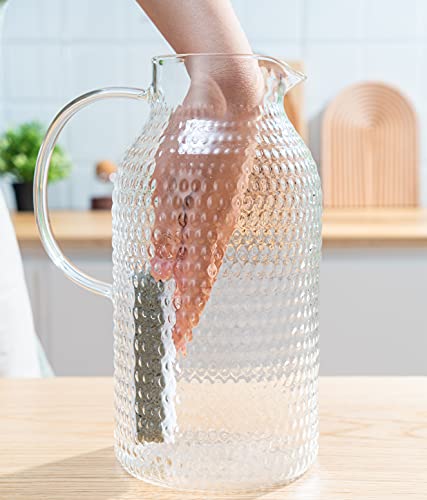 100 Oz Borosilicate Glass Pitcher with Lid