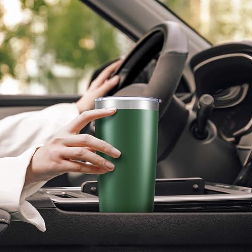 20 oz Tumbler with Lid Stainless Steel Insulated Tumblers Bulk Cups Mug (12 Count)