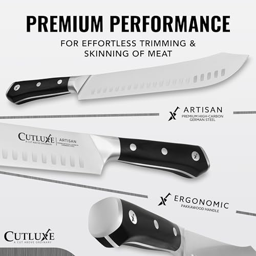 Butcher Knife 10" Bullnose Carving Knife for Meat