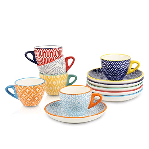 Ceramic 2 oz Espresso Cups (6 Count)