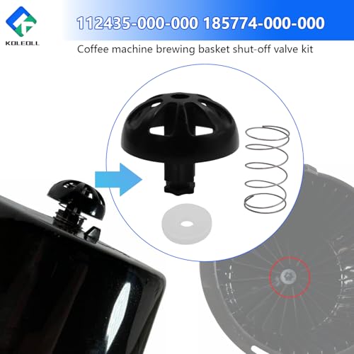 2 Pack Coffee Maker Brew Basket Stop Valve Kit 112435