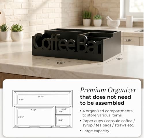 Coffee Bar Organizer Countertop