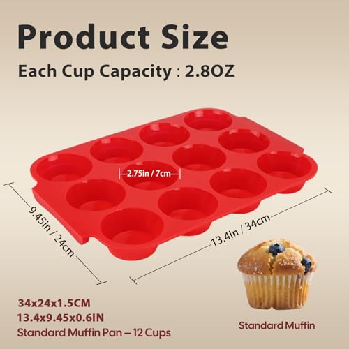 Silicone Muffin Pan for Baking