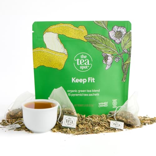 Organic Keep Fit Green Tea with Yerba Mate and Matcha for Metabolic Support (15 Count)