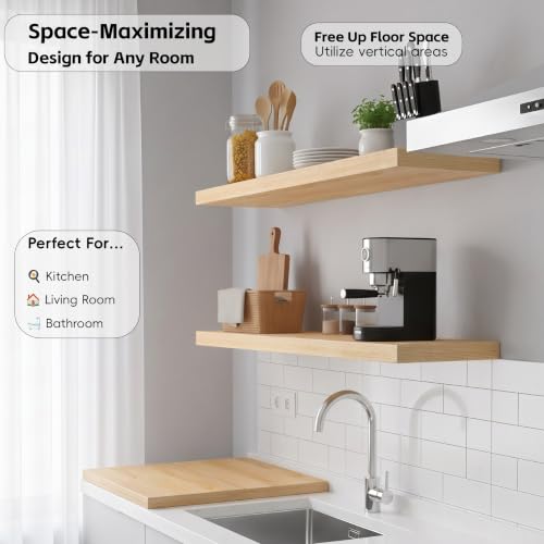 Floating Wall Shelves (2 Count)