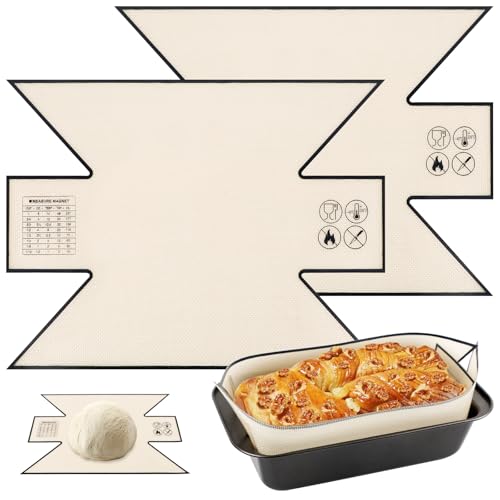2Pcs Silicone Bread Loaf Pan Liners (2 Count)