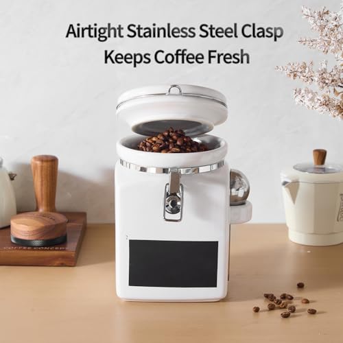 MIECOO 148 Fl Oz Extra Large Ceramic Coffee Canister Kitchen Food Container