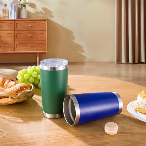 20 oz Tumblers Bulk Stainless Steel Tumbler with Lid (12 Count)