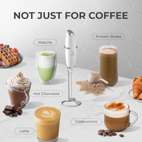 Powerful Milk Frother Wand With Duracell Batteries