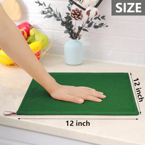 100% Cotton Waffle Weave Kitchen Dish Cloths 6 (6 Count)