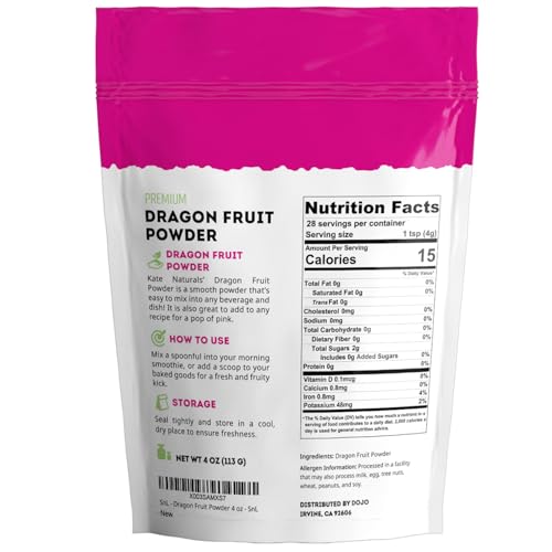 Dragon Fruit Powder for Baking & Drinks (4 Ounce)