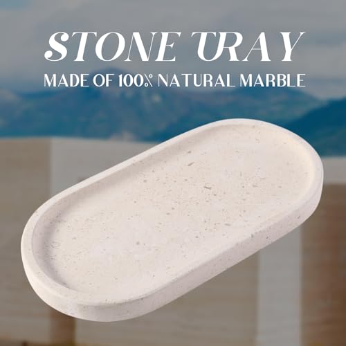 Natural Marble Tray for Bathroom