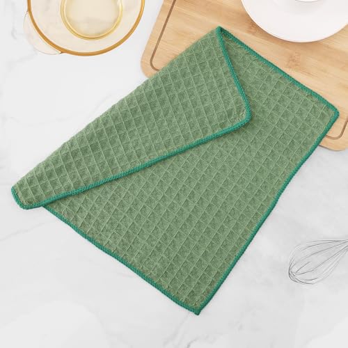 Microfiber Waffle Weave Kitchen Dish Cloths (12 Count)