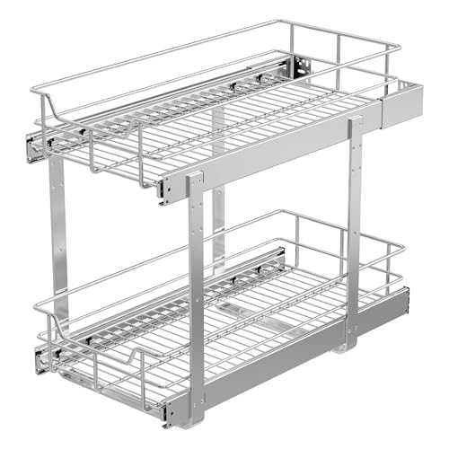 2 Tier Pull Out Cabinet Organizer 11" W X 22" D