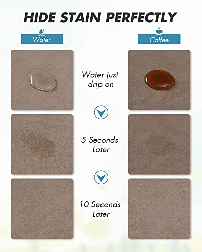 Coffee Mat Hide Stain Rubber Backed Absorbent Dish Drying Mat for Kitchen Counter