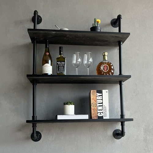 Industrial Pipe Shelf Shelving Bookcase
