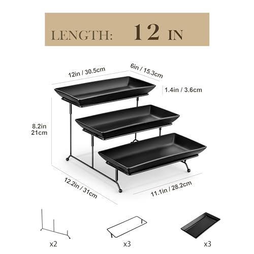 3 Tier Serving Tray (4 Count)