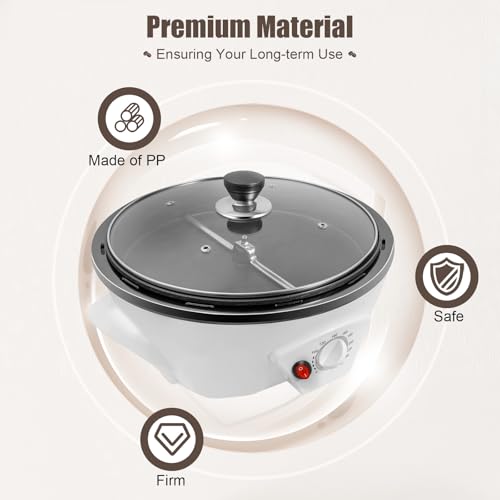 500g Coffee Roaster 800W Electric Coffee Bean Roaster with Non