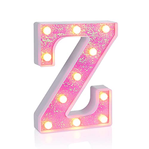 Pink Light up Letters (4.2329 Ounce)
