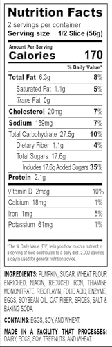 Nadel NATURALLY DELICIOUS Pumpkin Spice Bread Slices (48 Ounce)