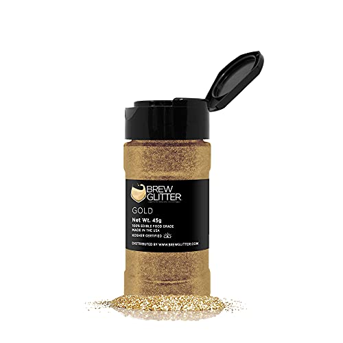 Gold BREW GLITTER Edible Glitter For Drinks
