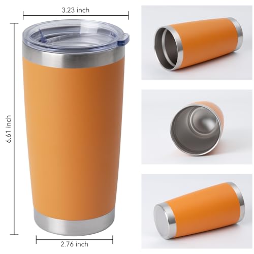 20oz Stainless Steel Tumblers Bulk (12 Count)