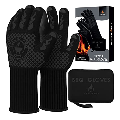 BBQ Grill & Oven Gloves 1472°F Heat Resistant (16.16 Ounce)