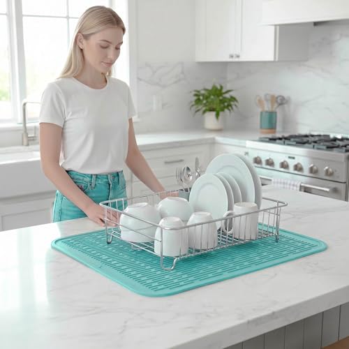 Silicone Dish Drying Mat for Multiple Usage
