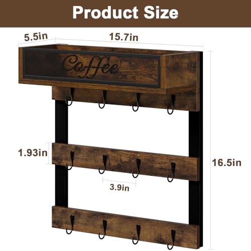 Coffee Cup Holder Wall Mounted