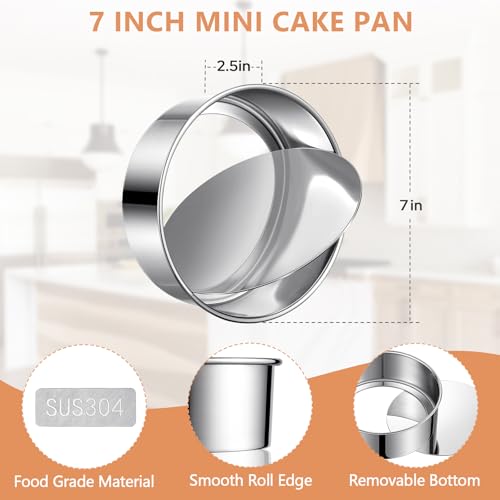 7 Inch Cheesecake Pans with Removable Bottom