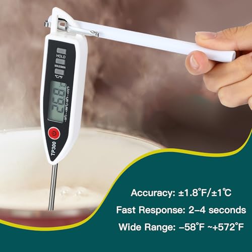 10 Set Digital Food Thermometer Long Probe Instant (10 Count)