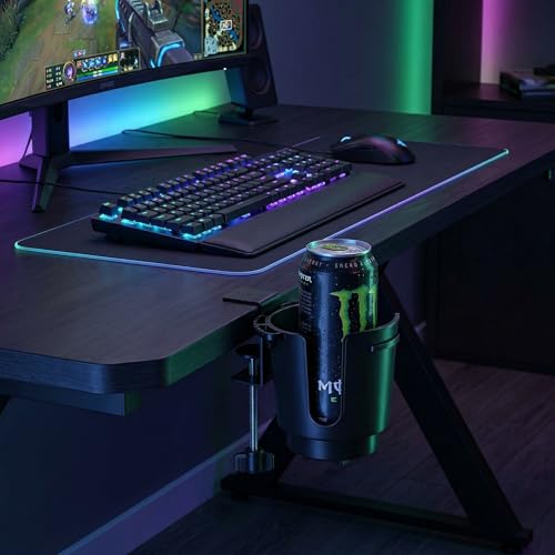 Large Desk Cup Holder Clamp with Metal Mount for 3.26" Water Coffee Bottles