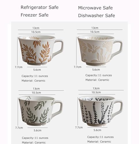 Ceramic Mug Set of 4 (10 Count)