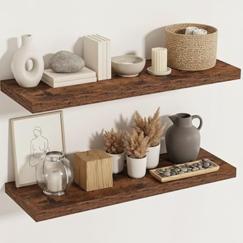 36 Inch Floating Shelve 12 Deep (2 Count)